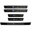 1/4/5Pcs Car Door Sill Carbon Microfiber Protector Sticker For Volkswagen VW Golf Passat GTI Amarok Teramont Phaeton ID.3 SharanNB5