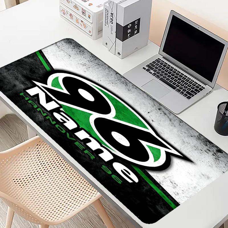 Custom Name Personalized Hannover 96 Football Pattern Mousepad, Laptop PC Desk Mat, Decorative Desk Mat for Home Keyboard Pad Gift