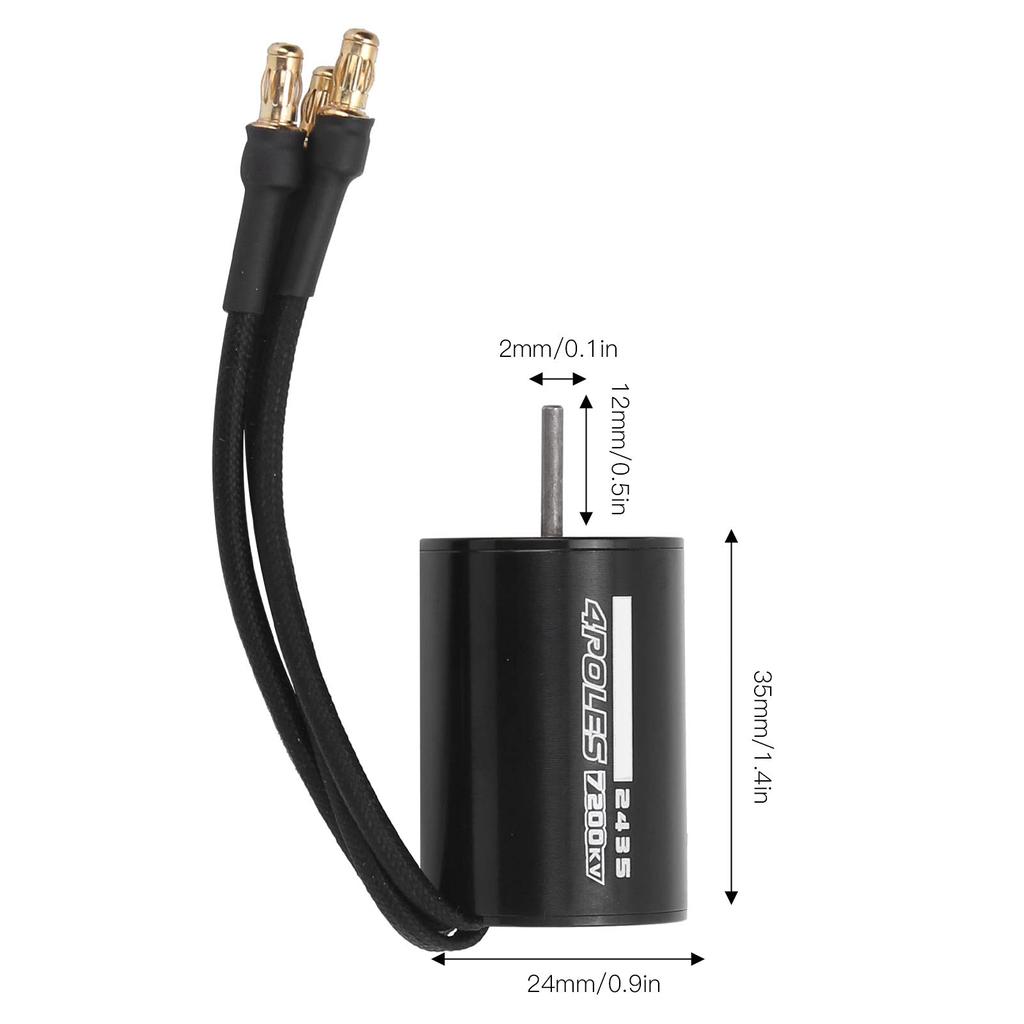 25A Brushless ESC Set, RC 7200KV Brushless Motor Set, High Strength, Multi-Function for 116 and 118 Scale RC Drones