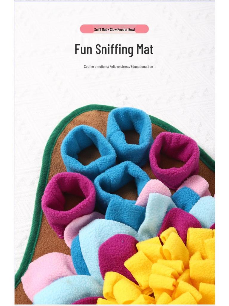 Cross-Border Pet Sniff & Forage Training Blanket Slow Feeder Mat for Dogs