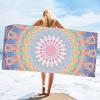 Quick-Dry Tropical Mandala Beach Towel | Soft, Absorbent & Lightweight | Fantasy Woven Towel for Travel & Poolside