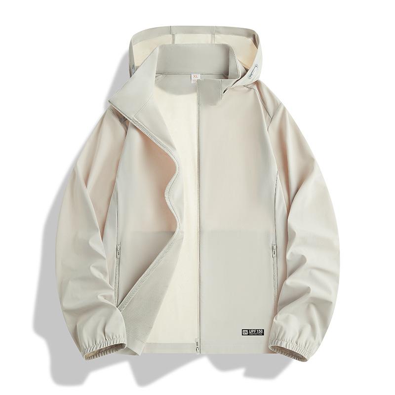 Ice Silk UV150+ Sun Protection Jacket with Detachable Hood for Men & Women—Cooling, UV Shield for Hiking, Cycling, Fishing. XL