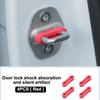 4PCS Universal Car Door Shock Absorber Soundproof Deadener Anti-Vibration Buffer Pad Cushion Vehicle Door Shock Absorber Buckle