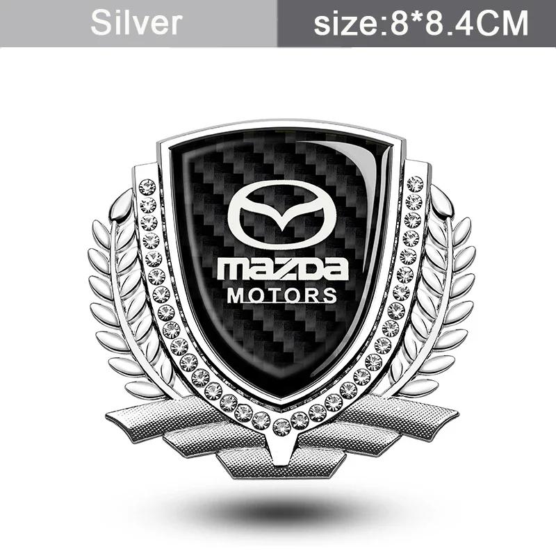 2025 Hot Car Window Badge Emblem for Mazda 2 3 5 6 Axela Atenza Protege Speed CX5 CX7 RX7 MX3 Trunk Side Stickers Styling Access