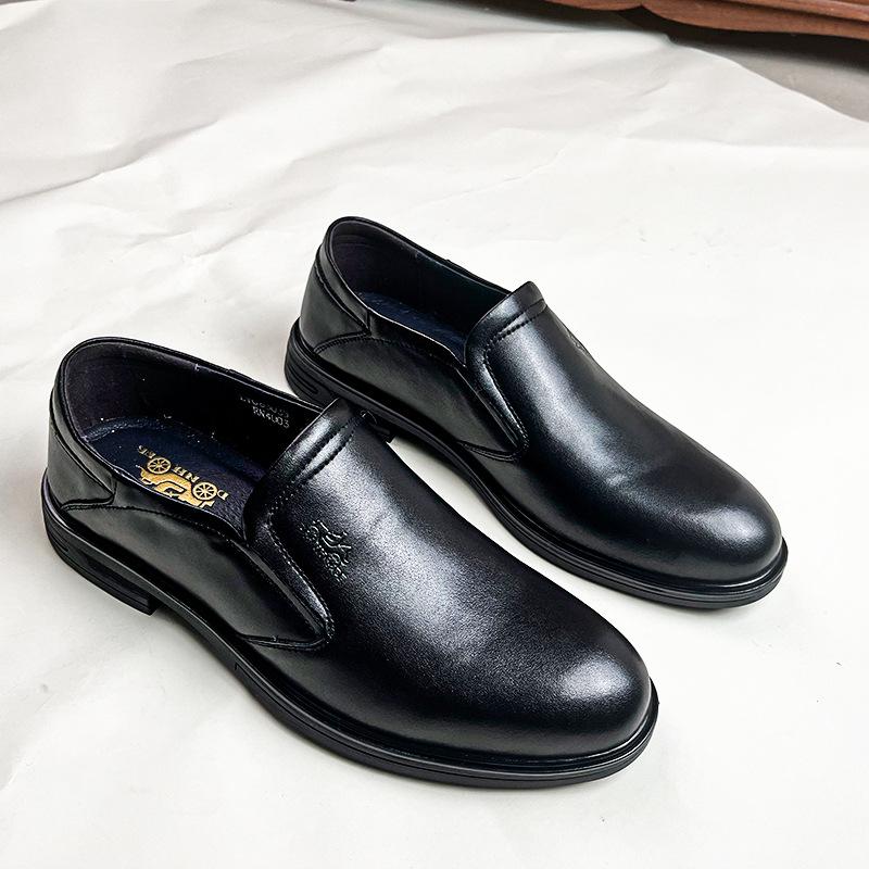 

2024 сезон новая верхняя одежда для бизнеса, отдыха, профессиональных поездок на работу, мужская кожаная обувь для педалей на работу 38 чёрный