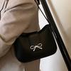 Spring new niche fashion design simple casual underarm bag femininity commuting versatile solid color messenger bag