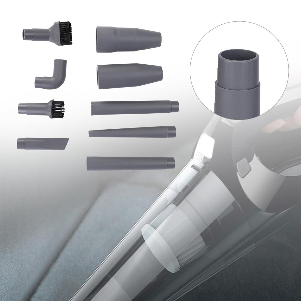 Vacuum Cleaner Accessories Corner Brush Nozzle Set for Small Countertops Gray 9PCS Multifunctional