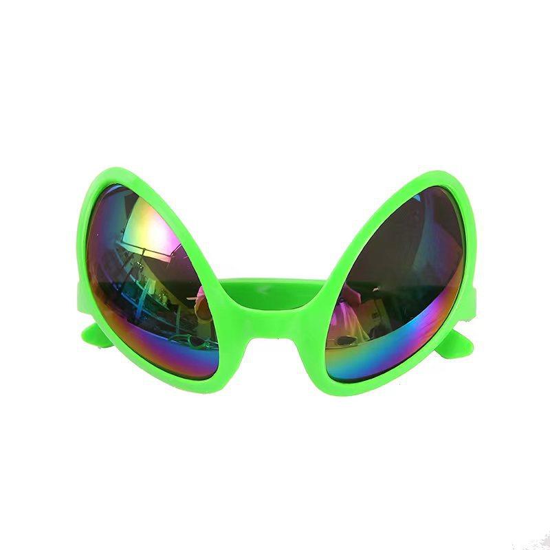 Fashion Glasses Colorful Alien Sunglasses Alternative Shapes Green Party Sunglasses For Festival Wear Novelty Gifts Party