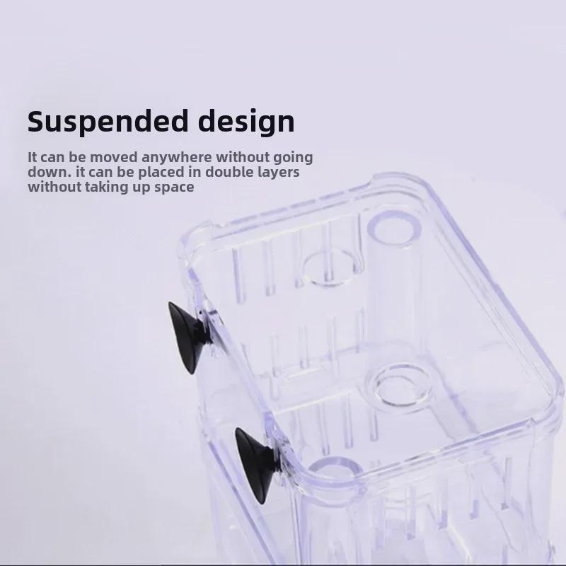 Double-Layer Self-Floating Guppy and Fry Breeding Box with Acrylic Isolation for Fighting Fish