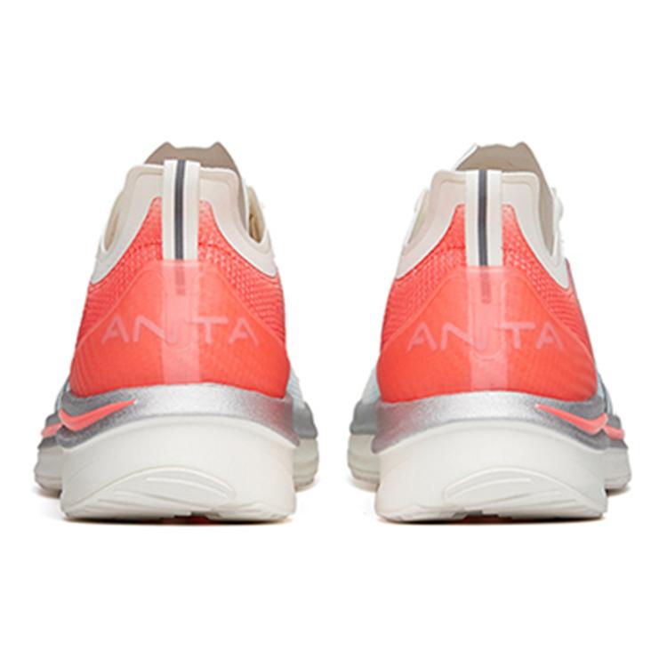 ANTA MACH 1.0 Running Shoes Women's Low top Ivory White/Light Azure/Neon Red 122215566-1