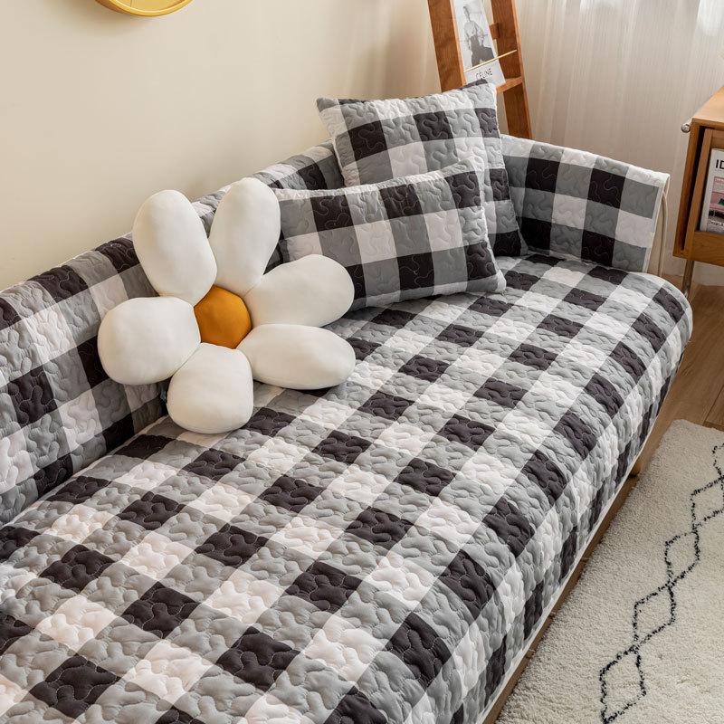 

Special Fabric Cotton Sofa Cushion, Universal In All Seasons, Non-Slip, Simple Modern Pure Cotton Cover Towel, Nordic Seat Cushion 70*70cm
