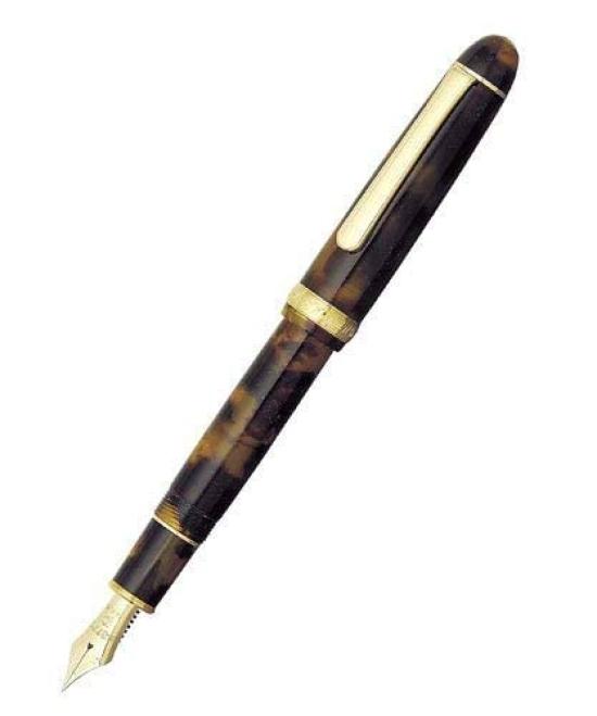 

Platinum Fountain Pen Tortoiseshell Fine Nib #3776 (F) PTB-30000S #62-2 чорний