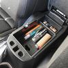 EDBETOS Center Console Organizer Tray Compatible With Jeep Renegade Accessories 2015-     Armrest Glove Box Secondary Storage (Black Trim)