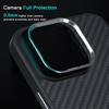 For Apple 15pro Carbon Fiber Magnetic Phone Case for IPhone1413 Mobile Phone Protective Case Light Luxury