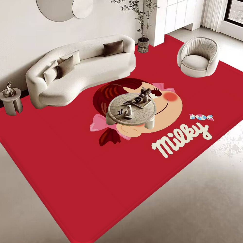 CUTE M-Milky P-Peko-chan Floor Mat Cheaper Anti-slip Modern Living Room Balcony Printed Bedside Mats