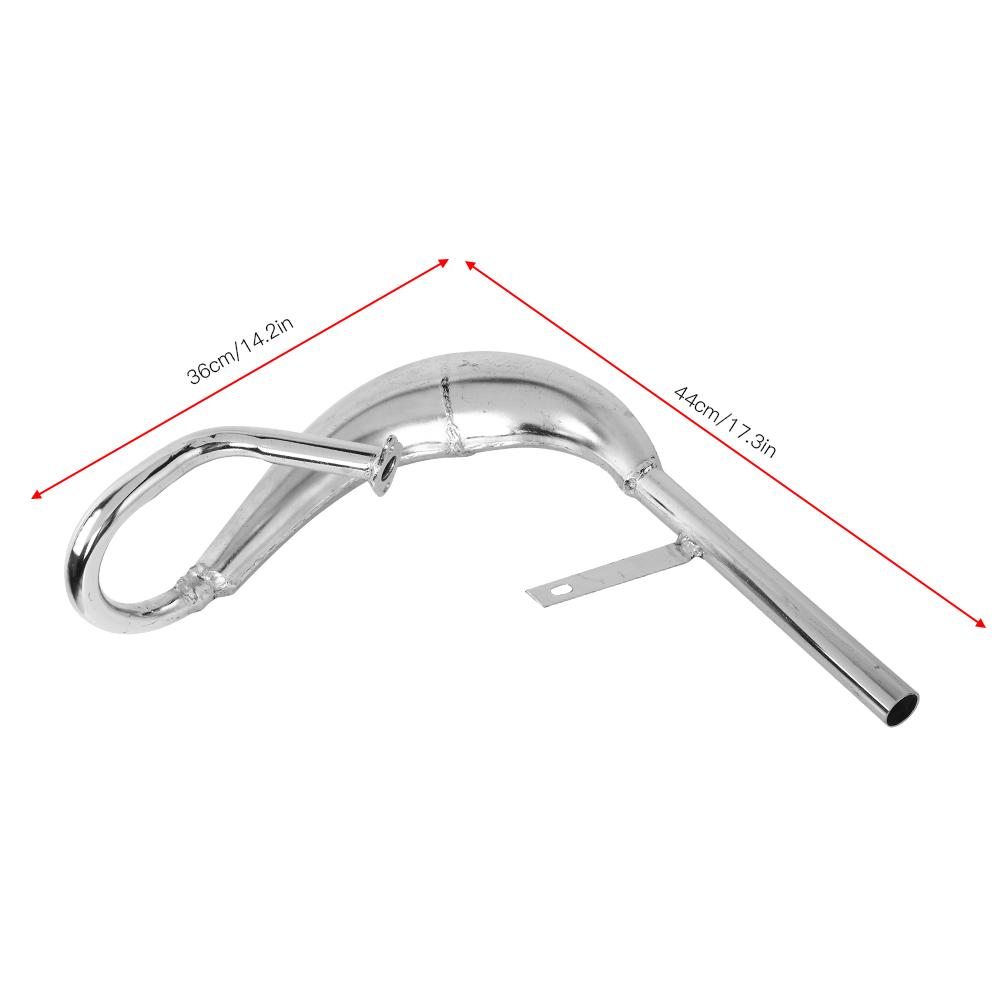 Stainless Steel Muffler Exhaust Pipe A essory for 50 60 80 Two-stroke Engine(black )