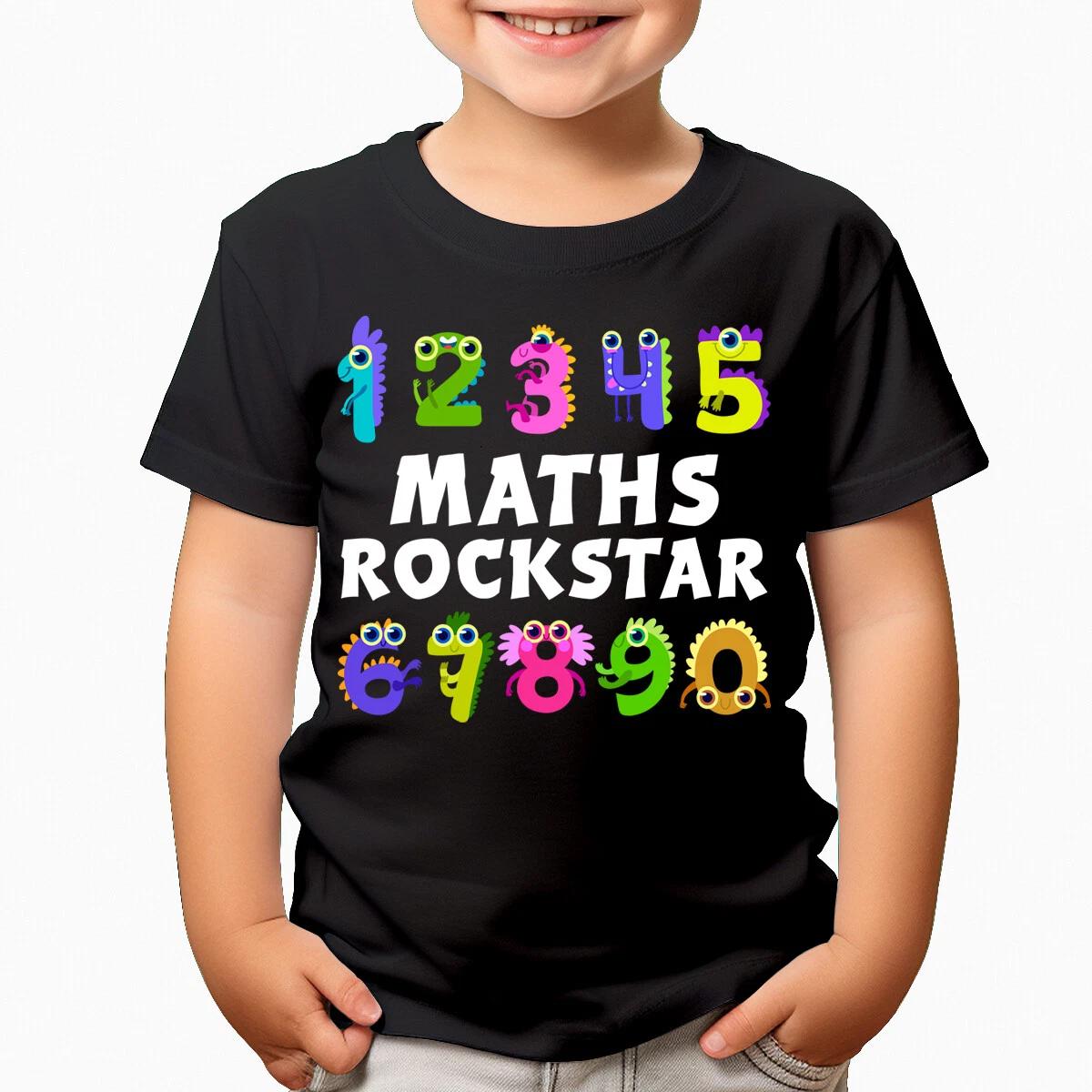 Numbers Day 2025 Maths Rockstar School Fun Funny Boys Girls Kids T-Shirts #T501 110