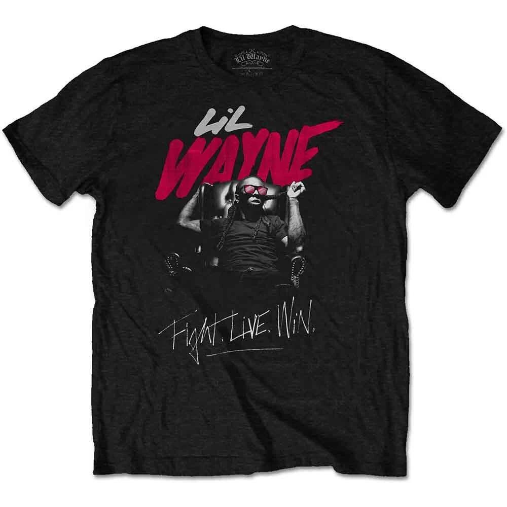 Lil Wayne T Shirt Fight Live Win Logo Official Mens Black M M