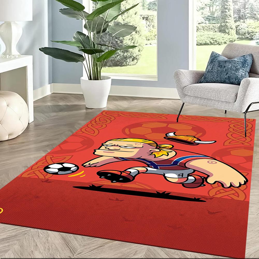 Haaland 180 Fußmatte Perfekt für Esszimmer Schlafzimmer Spielzimmer Balkon Rutschfester Teppich Büros dekorieren Perfektes Geschenk für Valentinstag Hochzeit Geburtstag