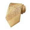 2026 Men's Houndstooth Gold Tie - Perfect for Weddings and Business