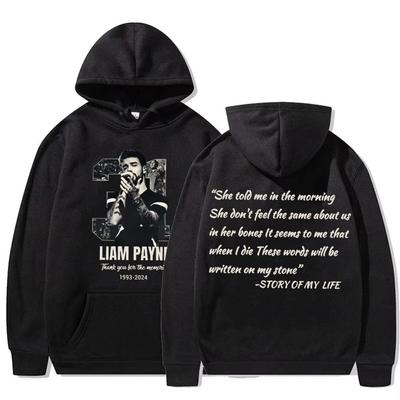 En Memoria de Liam Payne Homenaje 1993-2024 Sudaderas con Capucha Ropa para Hombre y Mujer Harajuku Hip Hop Sudadera con Capucha Streetwear