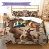 goat Pattern Bedding Quilt Set Quilt Cover Pillowcase Home Decoration Birthday Gift (1 * duvet cover + 2 * pillowcase, without core)