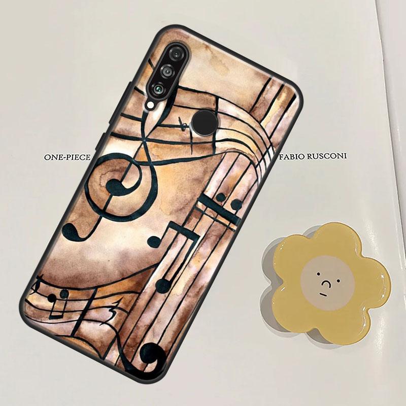 Musiknotensymbol Klavier Für Huawei Nova Y60 Y70 Y90 Y61 Y91 3i 7i 8i 11i Nova 9 10 SE 11 Pro P20 P40 P30 Lite Hülle