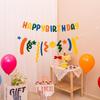Happy Birthday Banner für die erste Party eines Babys Dekoration