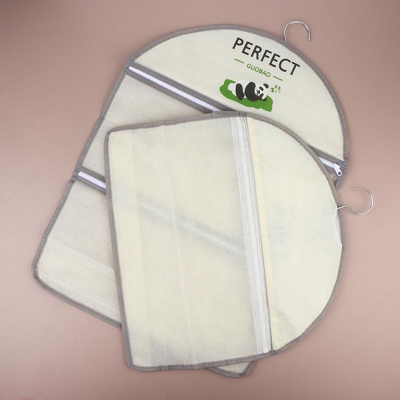1/2/3-lagige Aufbewahrungstasche aus Mesh mit Reißverschluss, große Kapazität, Unterwäsche-Socken-Tasche, atmungsaktiver Schrank-Organizer mit Kleiderbügel
