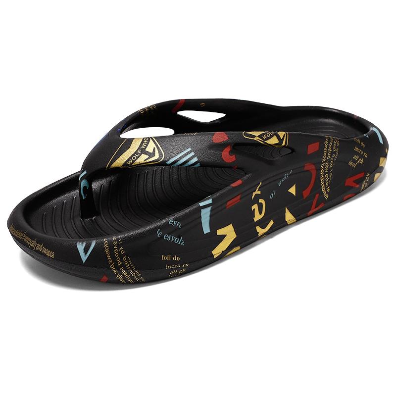 

Мужская летняя дизайнерская повседневная обувь Уличная пляжная обувь на мягкой подошве Мужские сандалии шлепанцы мода 44-45