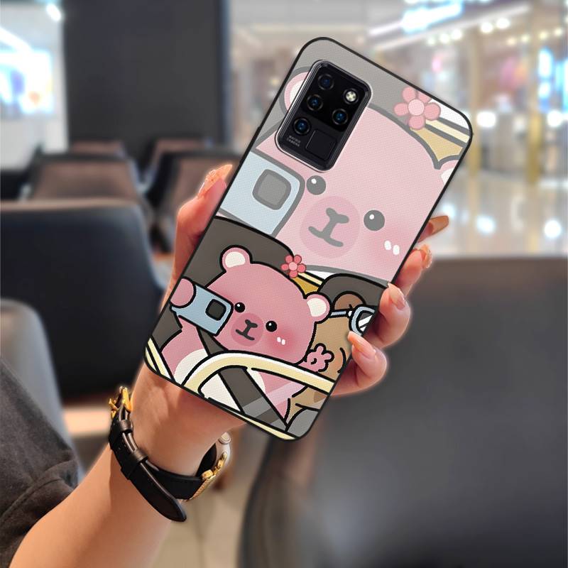Back Cover Silicone Phone Case For Oukitel C21 Durable Phone Pouch Dirt-resistant Graffiti Full Wrap Cute Anti-dust TPU