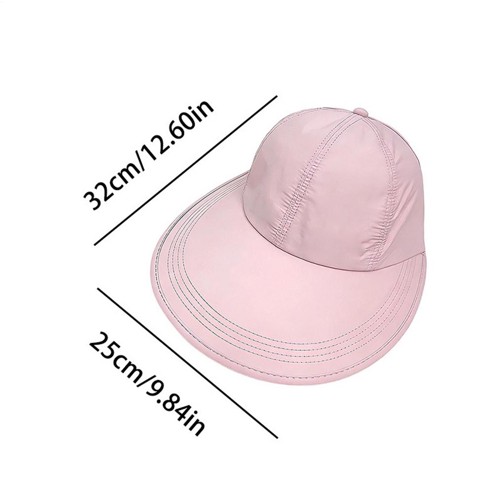 

Sunscreen Hat UV Hat Summer Quick Drying Duck Tongue Cap Lightweight Breathable Ponytail Caps Big Brim Empty Top Sun Hats
