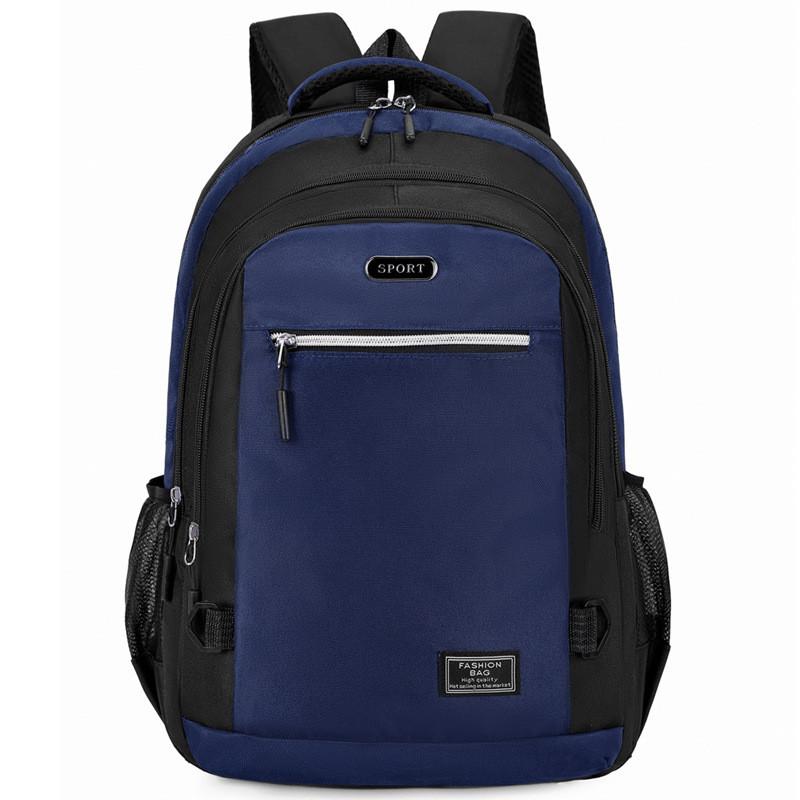 Letter Printed Oxford Fabric Business Laptop Backpack With Lightweight Design For High School Students
