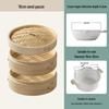 Commercial Handmade Bamboo Steamer for Dim Sum, Xiaolongbao, Mantou, and Rice