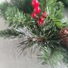 30-50Cm Led Christmas Pinecone Wreath With Red Berries Artificial Xmas Wreath  Year Party Diy Decoration Add Christmas Vibe