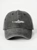 Unisex Vintage Washed Shark Embroidered Baseball Cap Casual Outdoor Hat