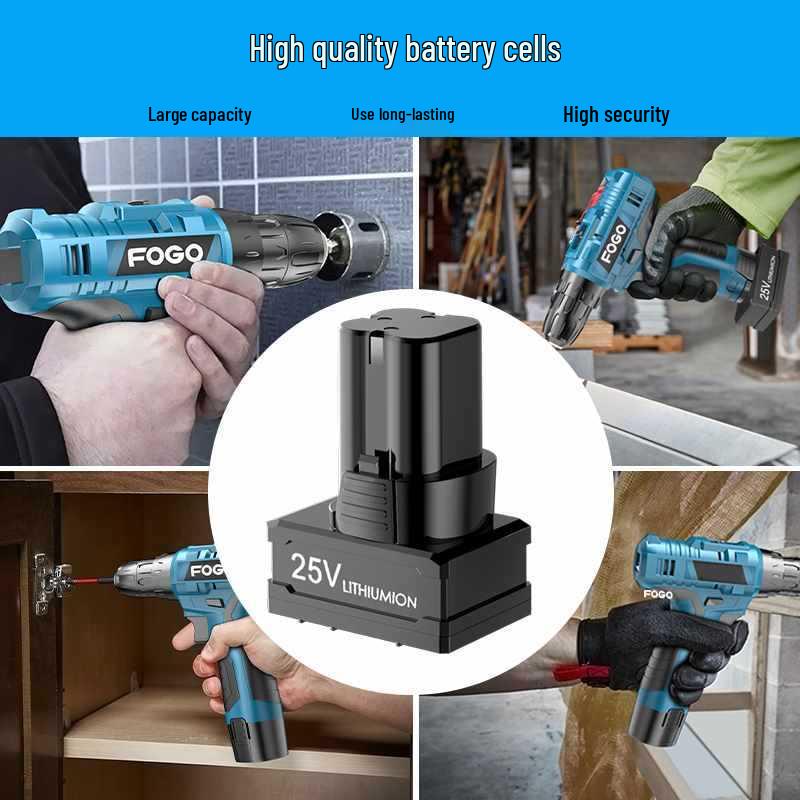 12V/16.8V/25V Lithium Electric Screwdriver with Charger