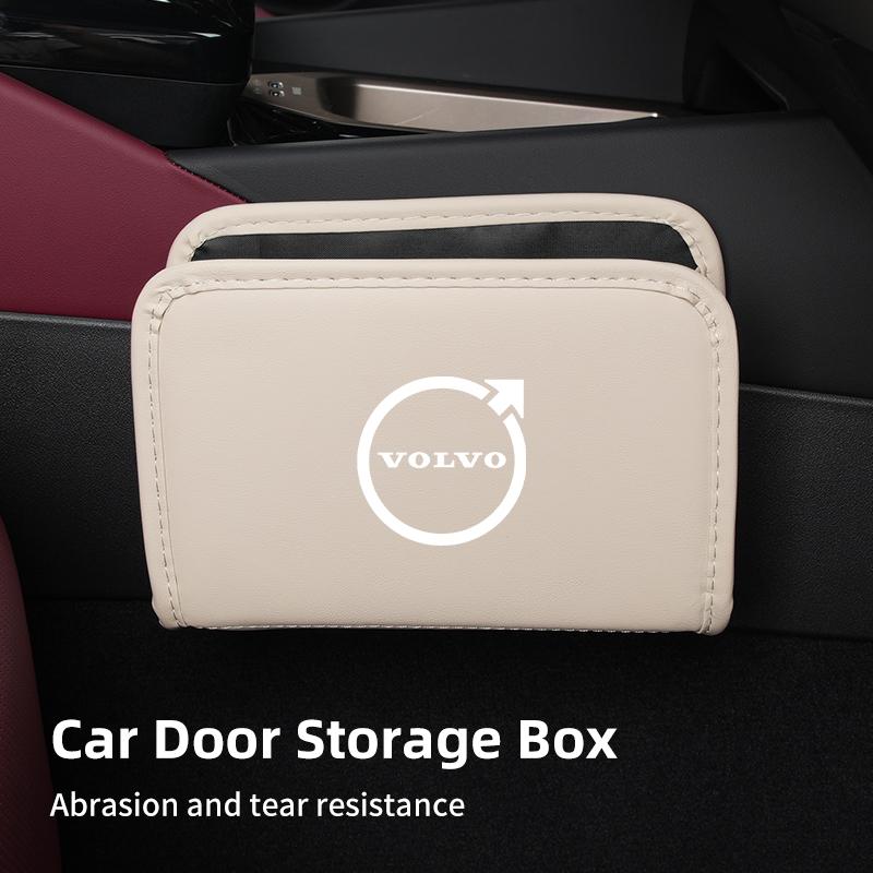 Car Leather Center Organizer For Volvo XC60 S60 V40 V60 XC40 V70 XC90 V90 V50 S90 S80 C30 S40 XV40 S70 XC70 Polestar