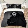 3pcs Ghostface Mask Bedding Set: Perfect for Bedroom or Guest Room. Soft and Comfortable with No Core Included yy251031017