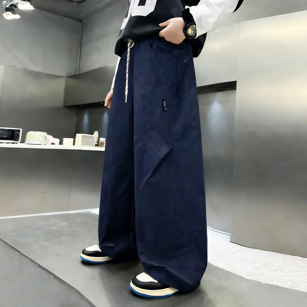 Boys' pants Spring and Autumn 2026 new item Medium and large boys' loose straight leg casual pants Spring clothing Children's work pants