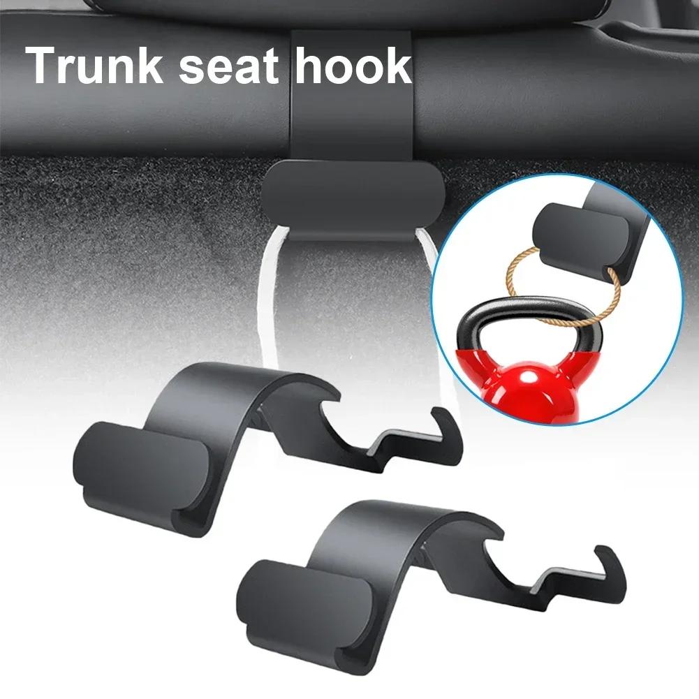 New 2pcs Rear Headrest Hook for Tesla Model Y Organizer Center Console Head Rest Storage Accessories Bag Umbrella Trunk Hanger