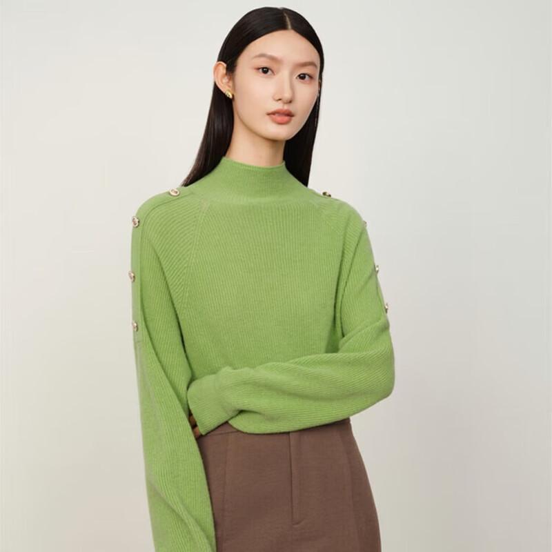 Annaco Women's Seamless Raglan Wool Pullover Sweater