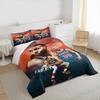 3 Piece Bedding Set Stephen Curry 30 Golden State Warriors Blue Jersey Three Point Record Bridge Poster NBA Art Print for Men Fan Gift