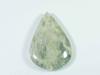 57 karátů. Lodolit Zahradní Křemen Hruška Křišťál Kabošon Volný Drahokam 28X41X5MM SK-3387