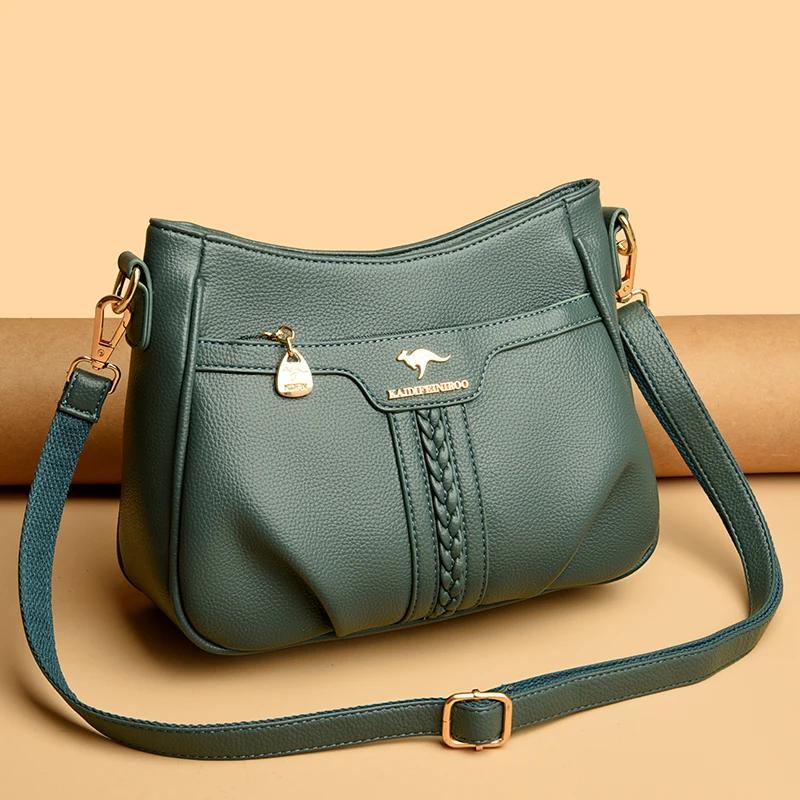 Soft Pu Leather Women Bag Brand Designer Ladies Handbag Purses Luxury Female Shoulder Bag Large Capacity Crossbody Bags