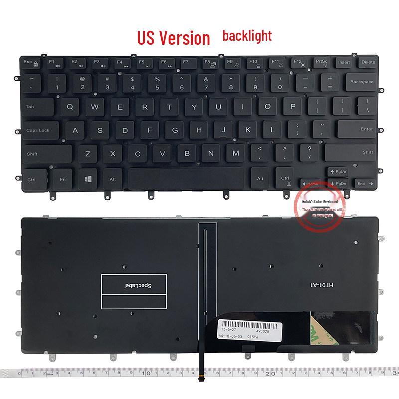 Compatible Keyboard for DELL XPS15 Models: 9550, 9560, 9570, M5510, P56F 15 inch
