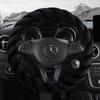 Fashion Plush Universal Female Winter Steering Wheel Cover Cartoon Decorative Non-slip Handle Cover Fits 14.5-15in Diameter