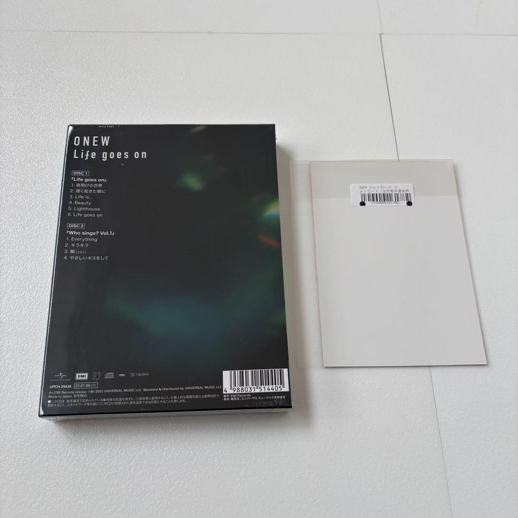 [USED] ONeW Japan 1st Album Life Goes On First Press Limited Edition D