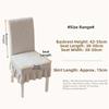 Jacquard Dining Chair Cover Waterproof Elastic Stretch Chair Cushion Cover Solid Color Parson Chair Slipcovers Home Dining