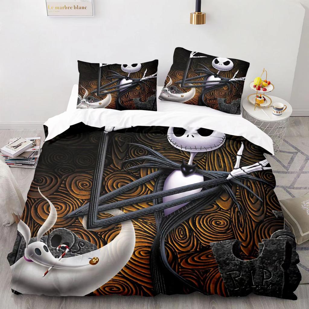 Christmas Horror Night 3D Digital Printing Three-Piece Set, Bedding